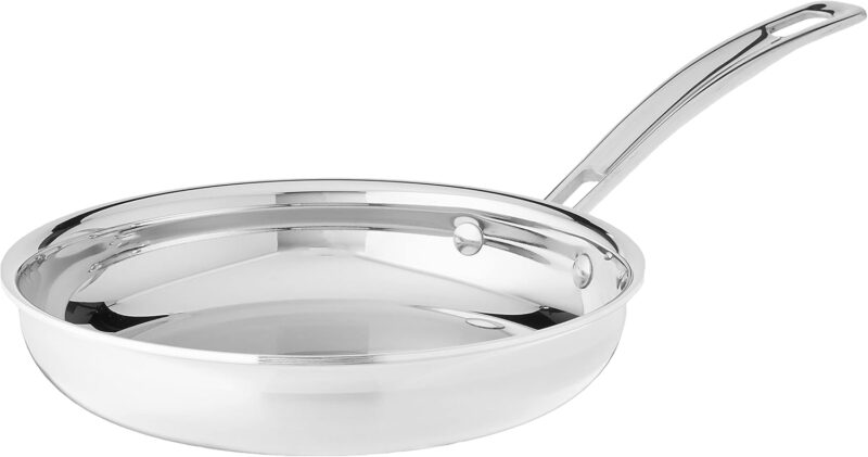 8" Open Skillet, 8-Inch, Stainless Steel