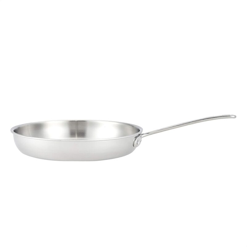 Tri-Ply Stainless Steel Fry Pan, 12 Inch, Silver - Image 2