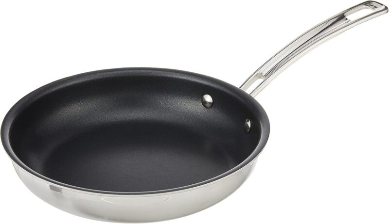 8" Open Skillet, 8-Inch, Non Stick Stainless Steel