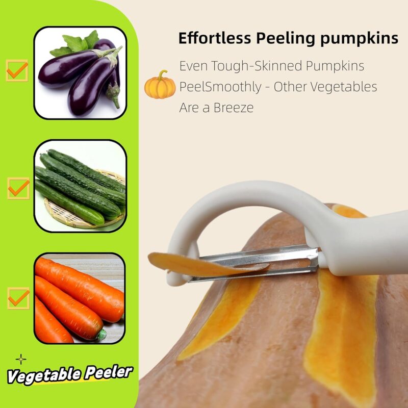 6-Pack Vegetable Peeler for Kitchen，Y Peeler Stainless Steel Potato Peeler Set for Apple Veggie Carrot Fruit Zucchini Cucumber Safe Peelers Bulk with Non-Slip Handle (P) - Image 2